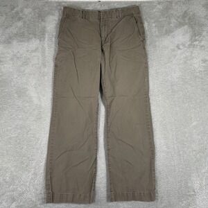 Banana Republic Pants Men's 33x32 Brown Cotton Straight Leg Chino Lightweight